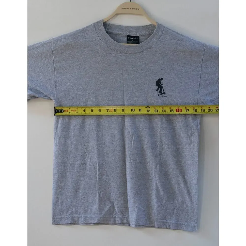 Y2K 2000 Vintage Razor Scooter Shirt Size Big Kid‎ XLarge Cyber Mall Skate